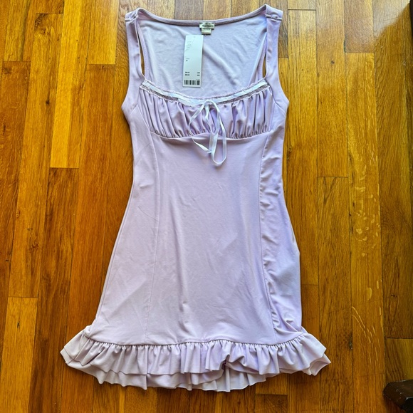 Kimchi UO Purple Ribbon Dress NWT XS - Picture 3 of 5